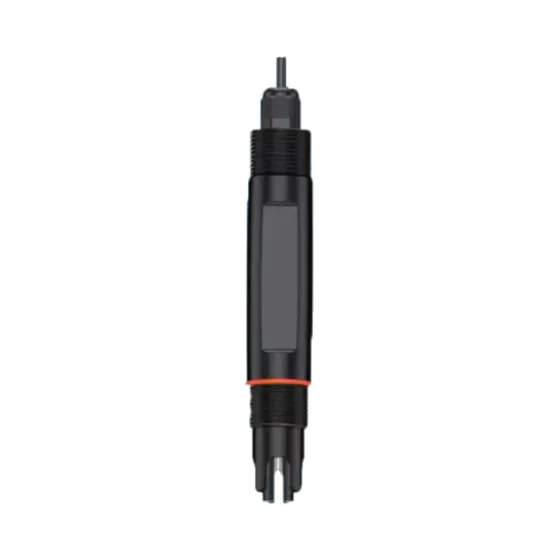 Digital conductivity sensor with a dark cylindrical body